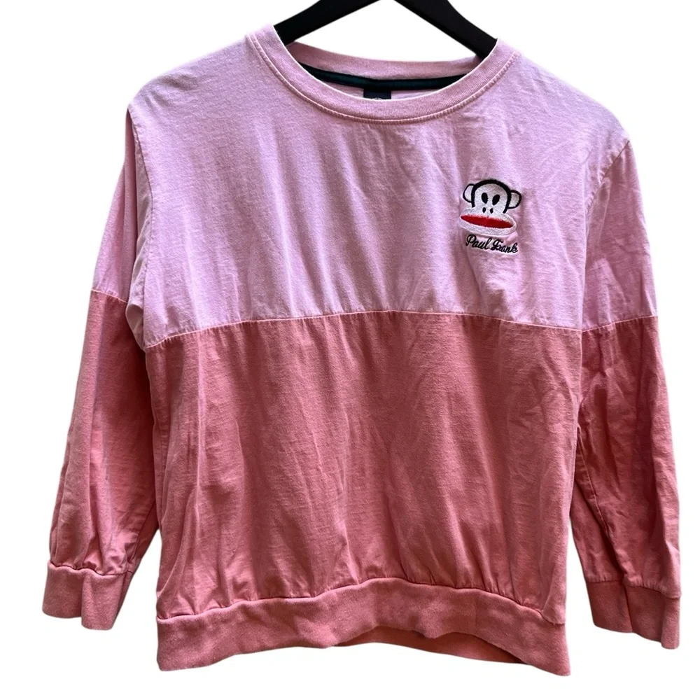 Paul Frank Pink and White Crewneck measures XS - Picture 6 of 8